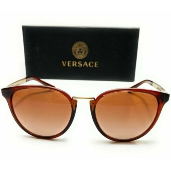 Versace Women\'s Brown Pilot Sunglasses! main image 4